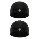 SKULLFIT Helmet Skullcap Black (Pack of 2)