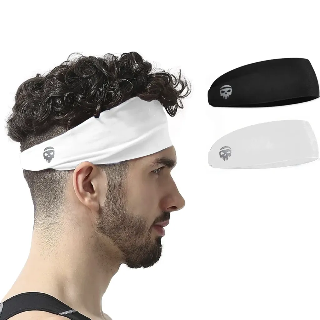 SKULLFIT Sports Headband (Black & White)