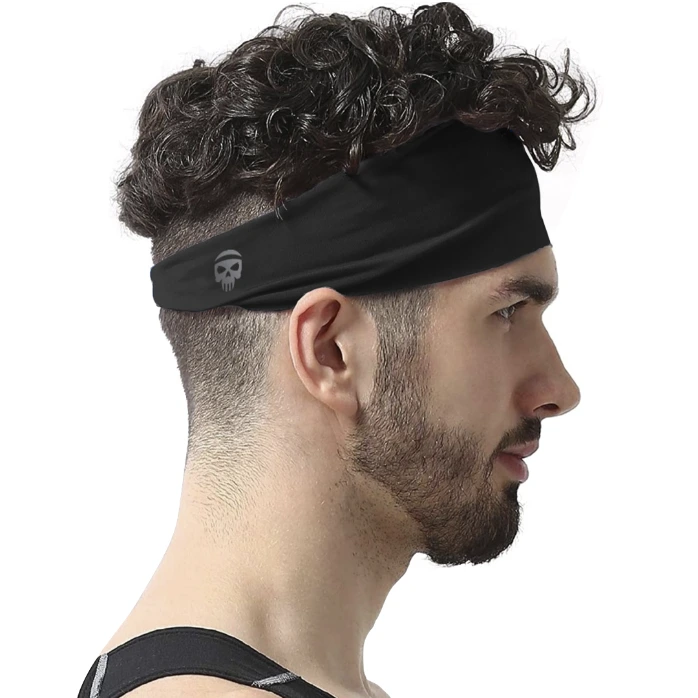 [8908026334005] SKULLFIT Sports Headband (Black)