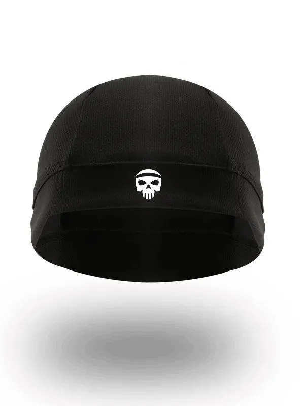 [8908026334142] SKULLFIT Helmet Skullcap Black (Pack of 1)